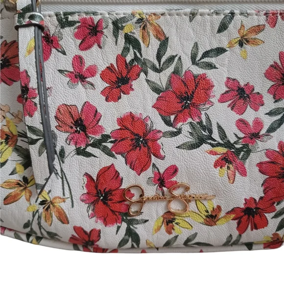 Jessica Simpson Gloria Floral Print Midi Crossbody Handbag - Picture 4 of 16
